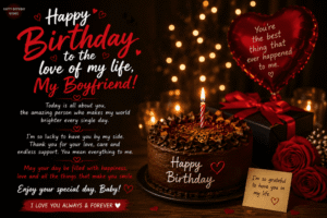 Happy Birthday Wishes For Boyfriend